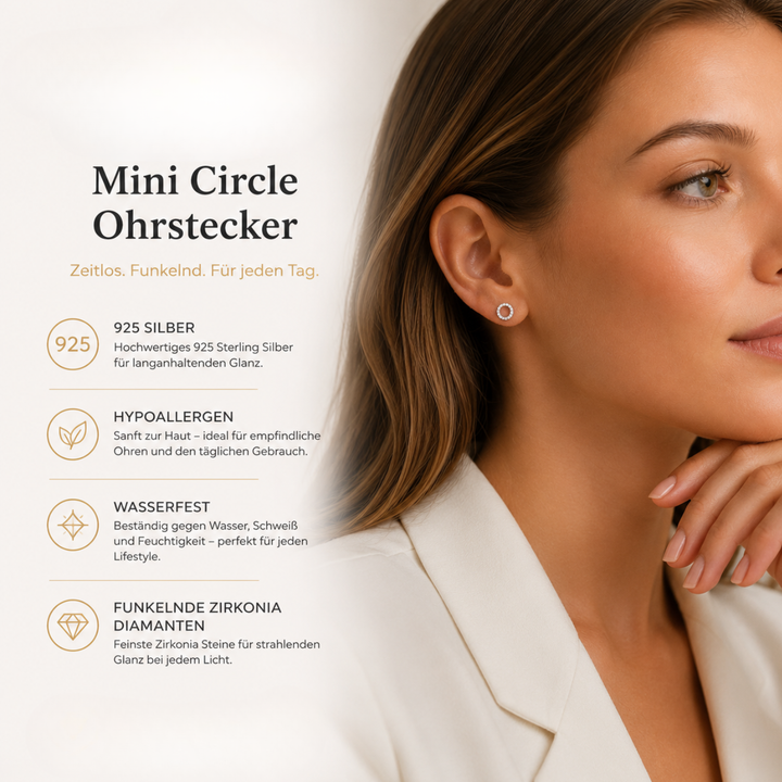 Diamant Loop Ohrringe