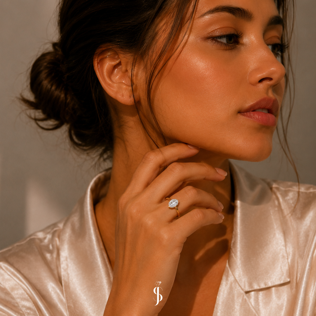 The One – Ovaler Moissanite Ring