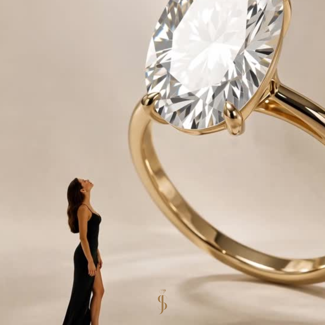 The One – Ovaler Moissanite Ring