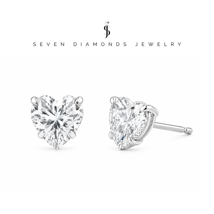 Diamant Herz Ohrringe