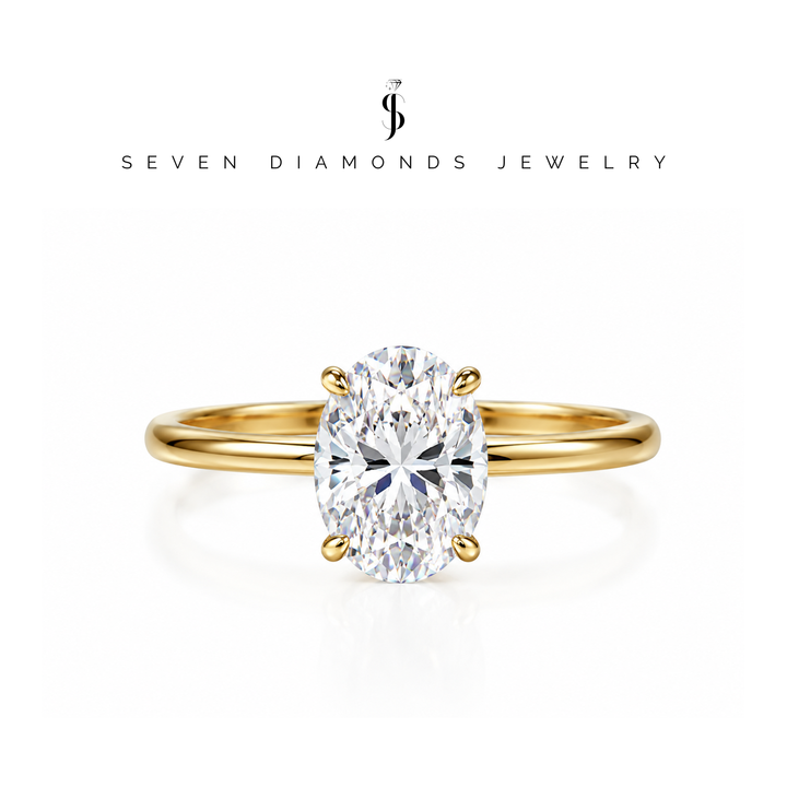 The One – Ovaler Moissanite Ring