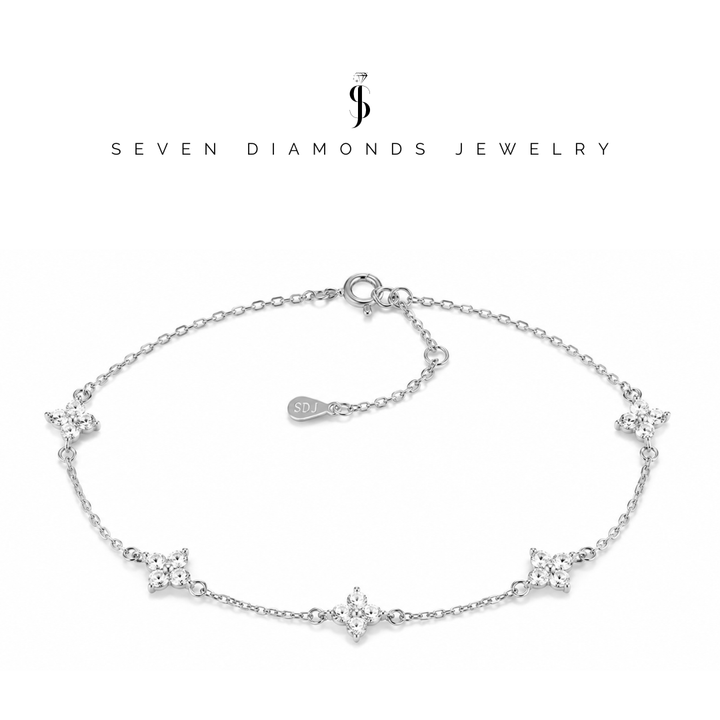 Diamant Kleeblatt Armband