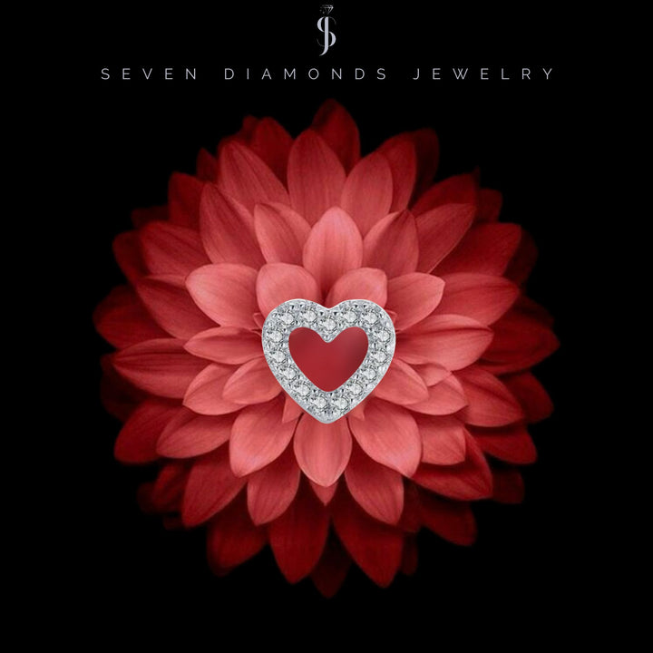 Diamant Herz Ohrringe