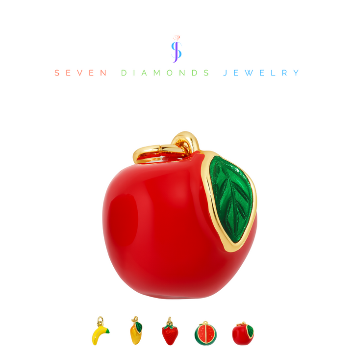 Apfel Charm-Anhänger