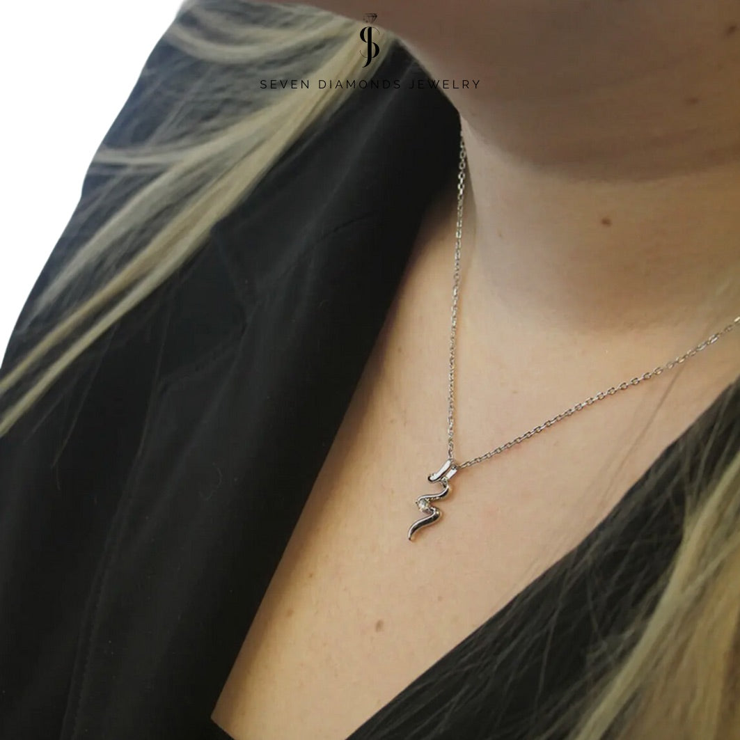 Diamant Loop Halskette