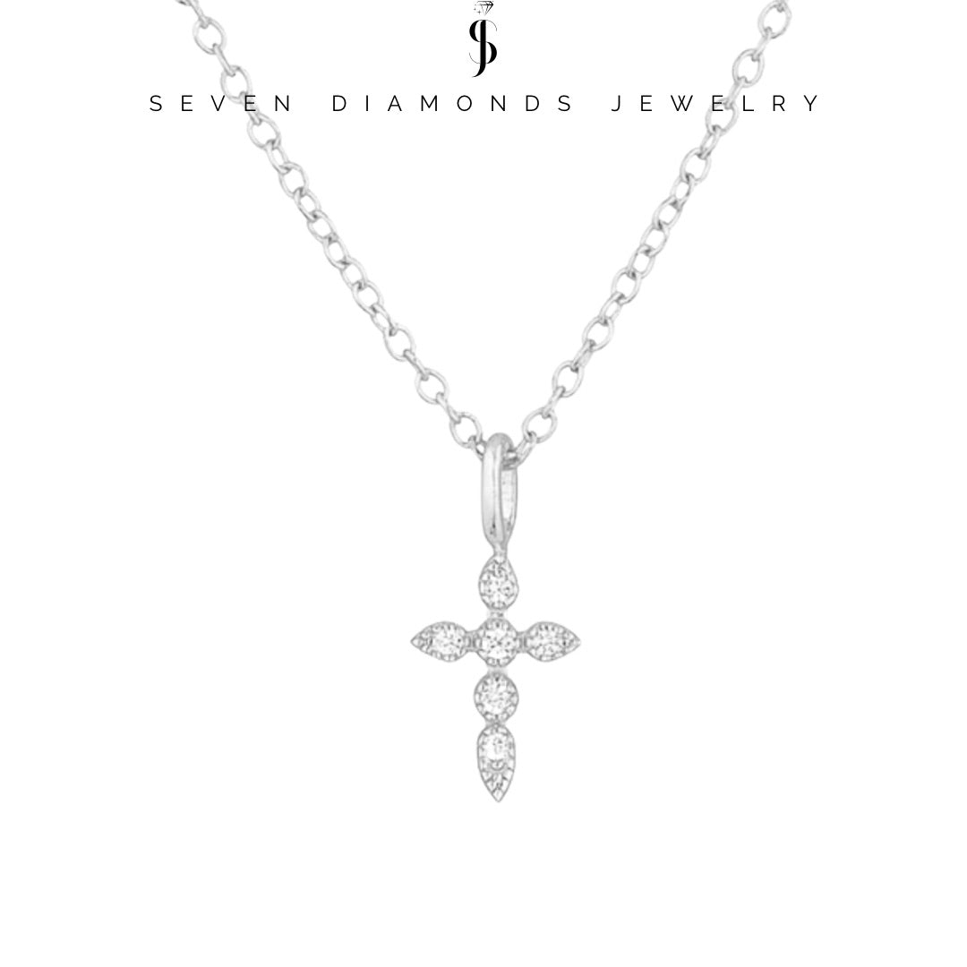 Diamond Cross Halskette