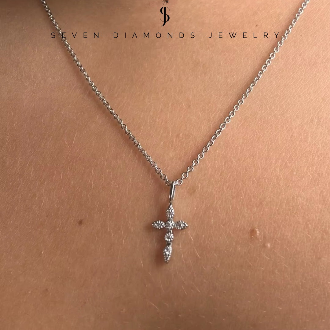 Diamond Cross Halskette