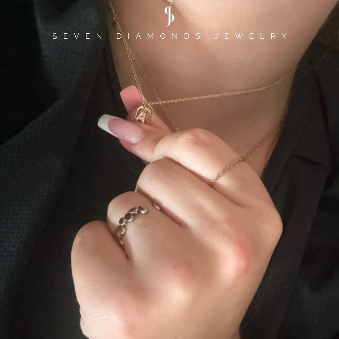 Diamant Buchstaben Halskette