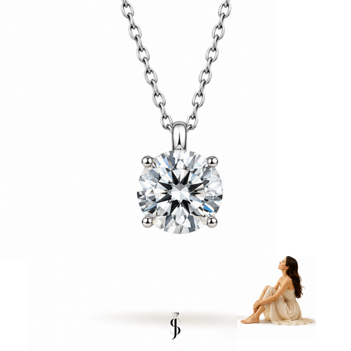Diamant Solitär Halskette