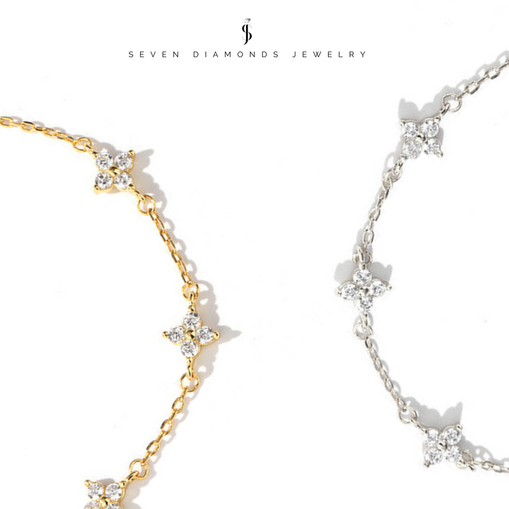 Diamant Kleeblatt Armband