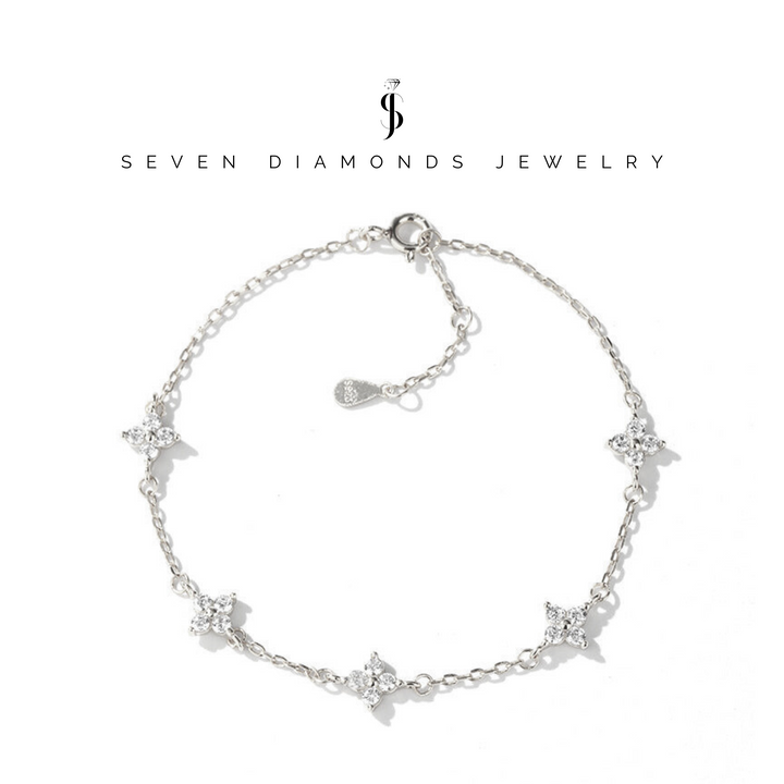Diamant Kleeblatt Armband
