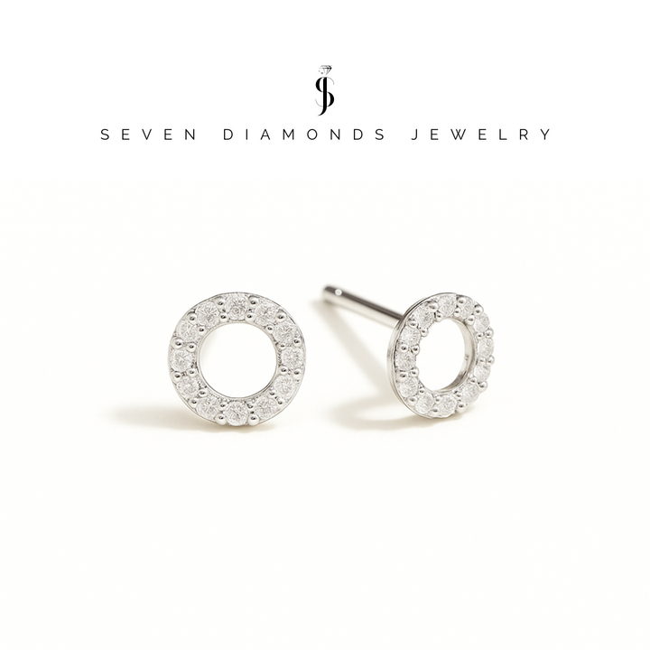 Diamant Loop Ohrringe