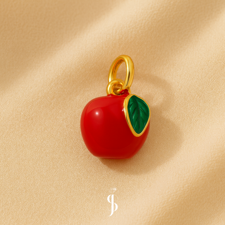 Apfel Charm-Anhänger