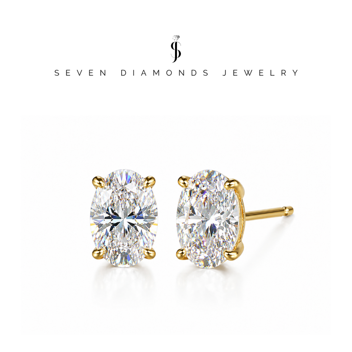 The One - Ovale Diamant Ohrringe